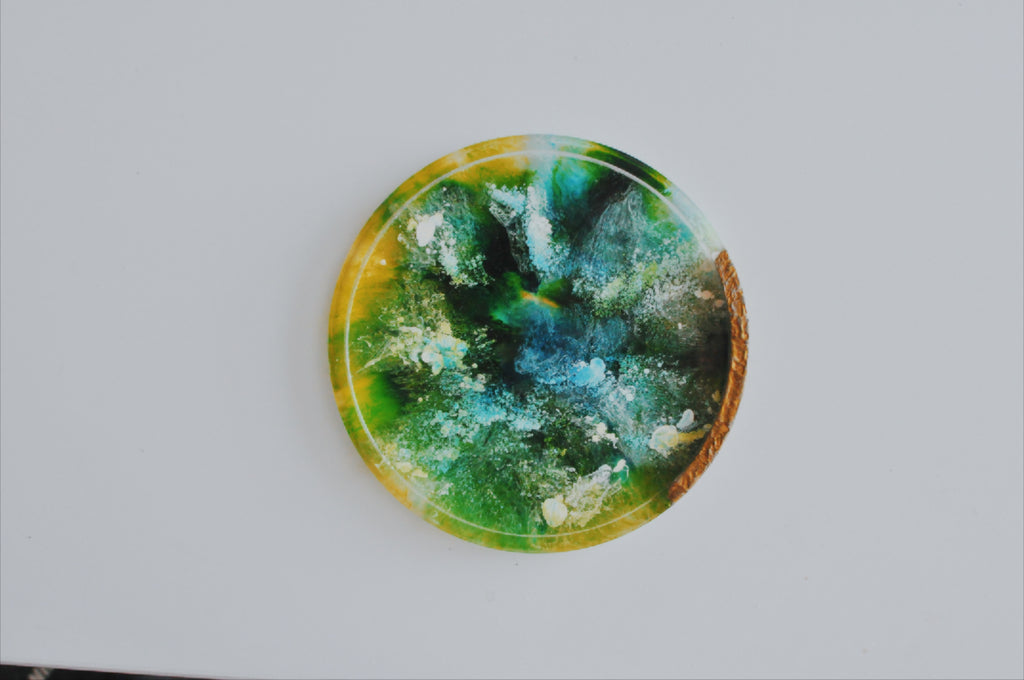 野林植森 樹脂渲染冷水盤 Verdant Forest | Resin rendering cold water coaster