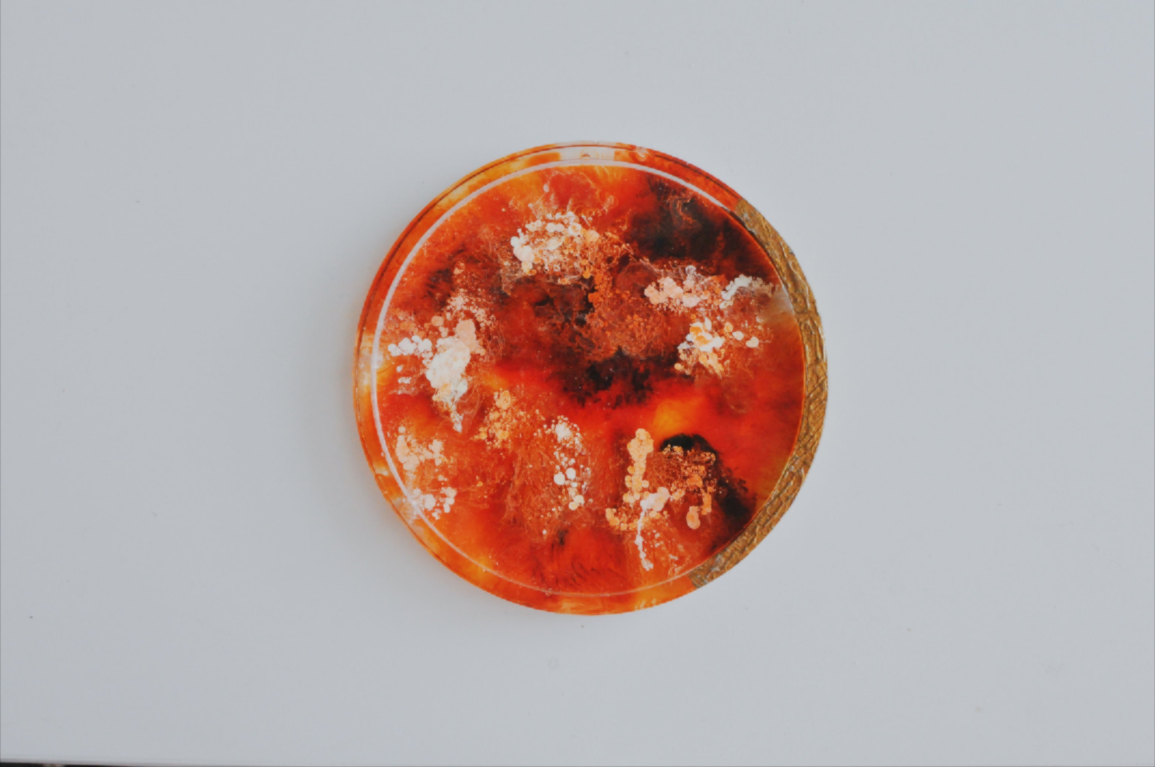 暖陽月光 樹脂渲染冷水盤 Sunlit Moonlight | Resin rendering cold water coaster