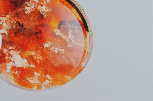 暖陽月光 樹脂渲染冷水盤 Sunlit Moonlight | Resin rendering cold water coaster